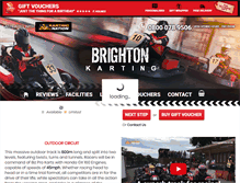 Tablet Screenshot of karting-brighton.co.uk